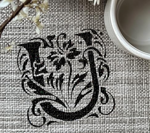 [20Pcs Set] Letter Initial U Stencil for Painting – Plastic Reusable 8x8 inch stencil photo 4