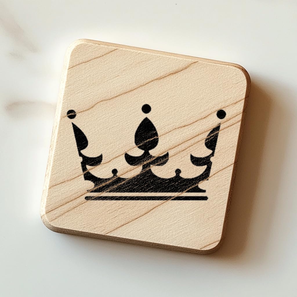 Crowns Stencil for Painting – Plastic Reusable 5.5" L x 5.5" W stencil photo 4