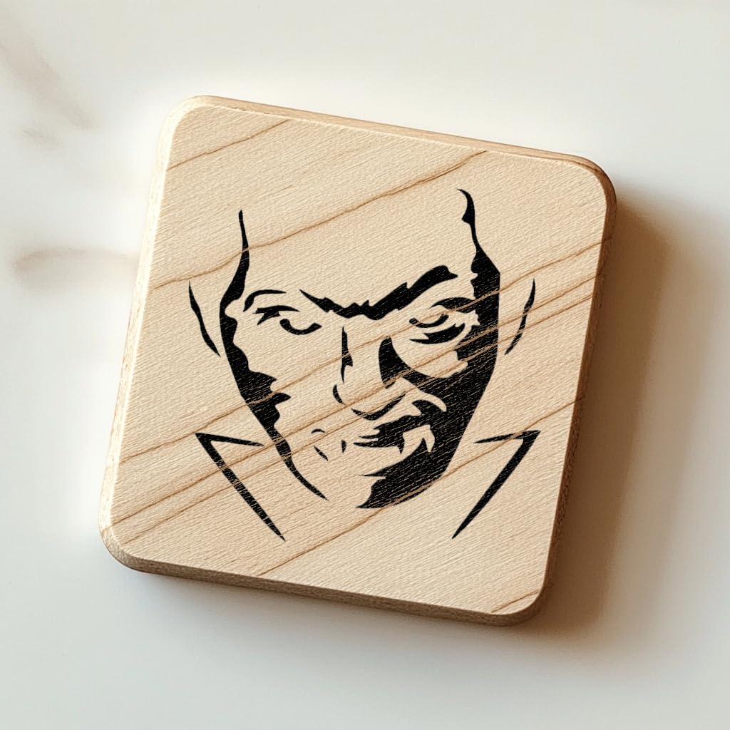 Famous Vampire Stencil for Painting on Walls, Wood, and Canvas - Reusable Plastic, 5.5 x 5.5 inch stencil photo 5