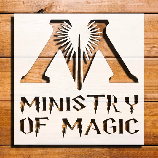 Magic Uppercase M Stencil for Painting on Walls, Wood, and Canvas - Reusable, 5.5 x 5.5 inch reusable Mylar wall painting stencil