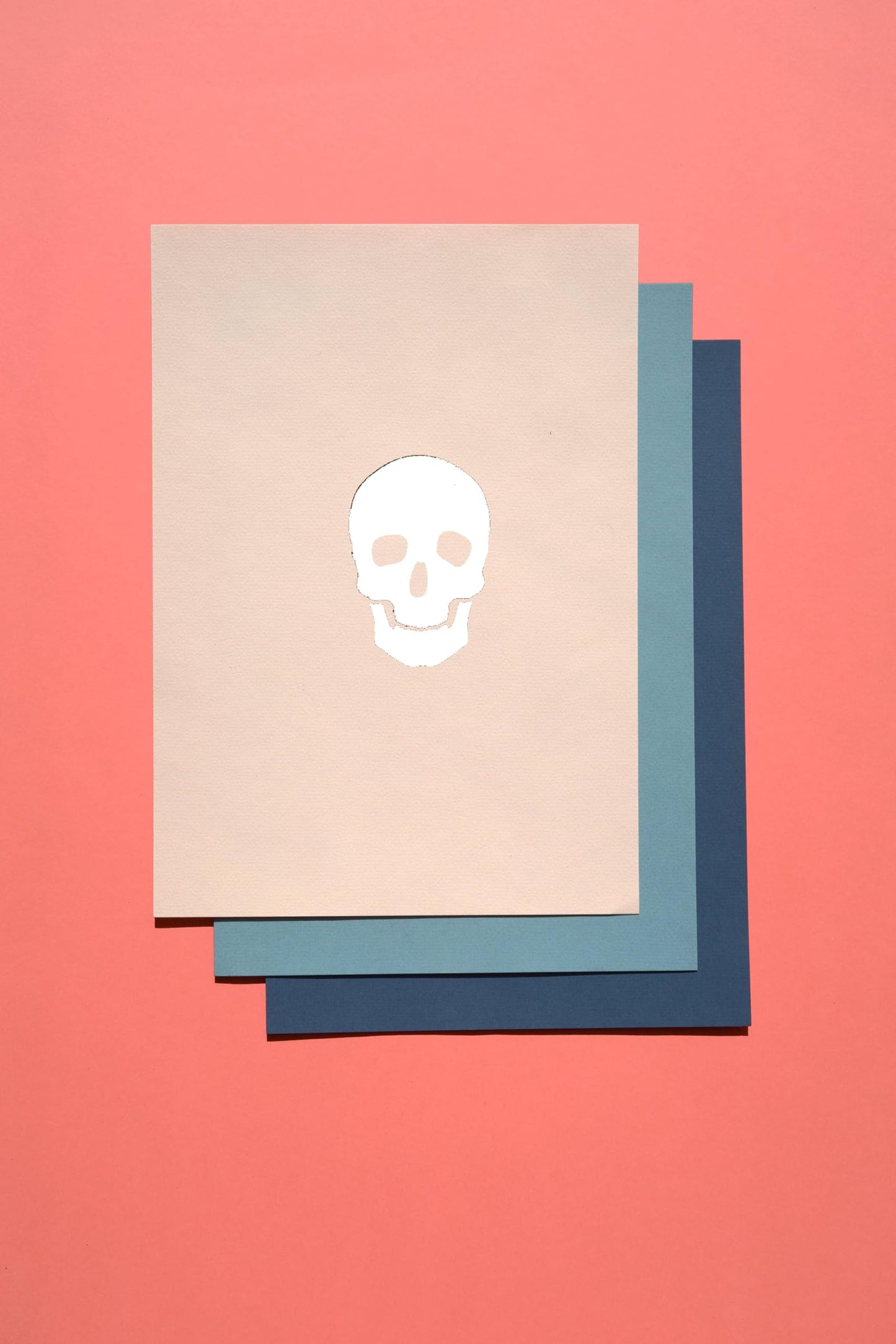 Skull Stencil, Reusable, Precision-Cut Mylar, 4-Inch, Perfect for Halloween Decor and Edgy Art stencil photo 6