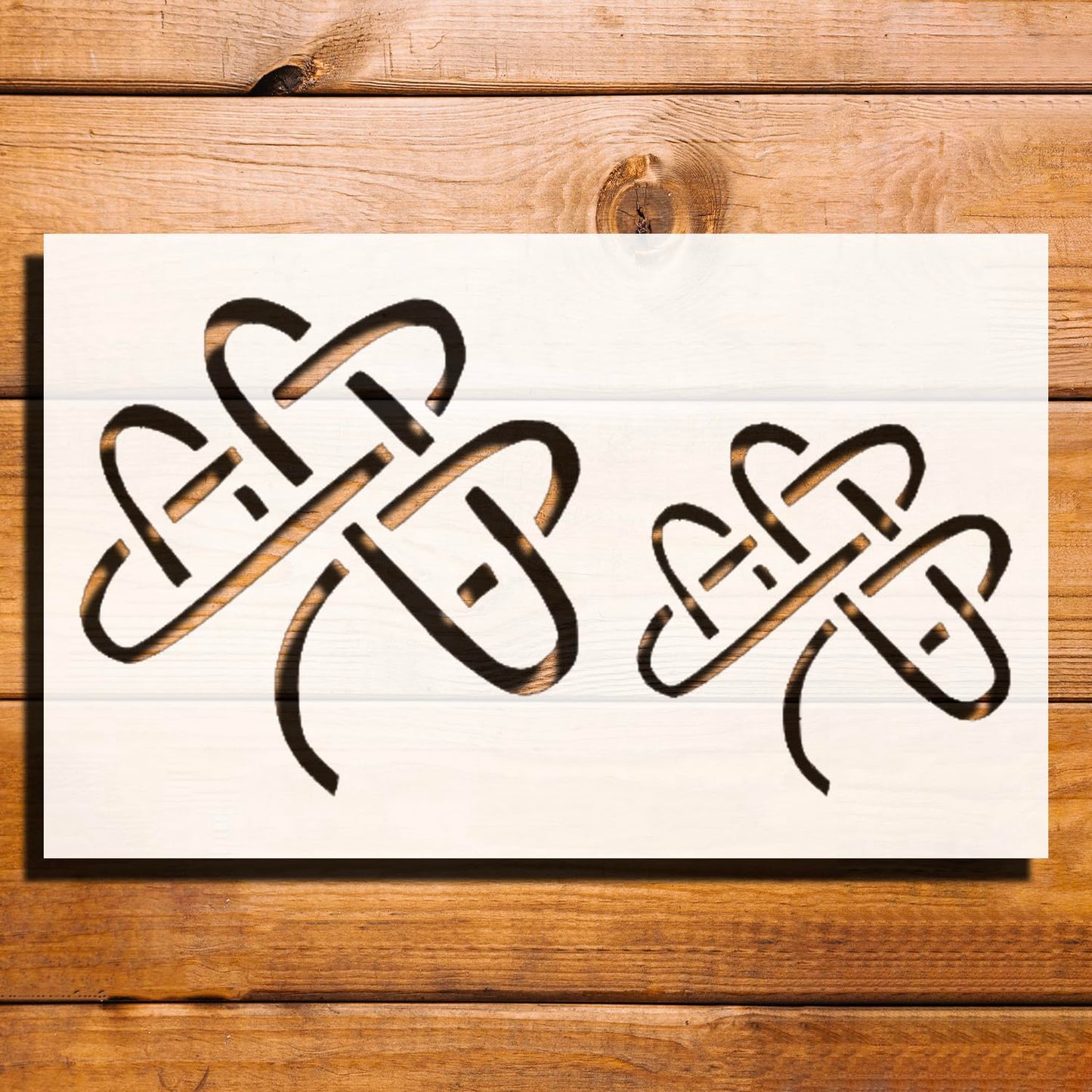 [20Pcs Set] Celtic Design Patterns Curls Stencil for Painting - Reusable Plastic, 8 x 5 Inches reusable Mylar wall painting stencil
