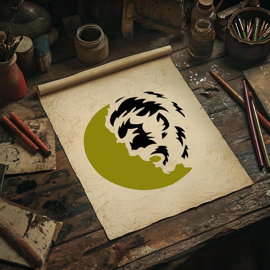 [20Pcs Set] Wolfman Stencil for Painting, Plastic Reusable 5.5" L x 5.5" W – Ideal for DIY Crafts stencil photo 5