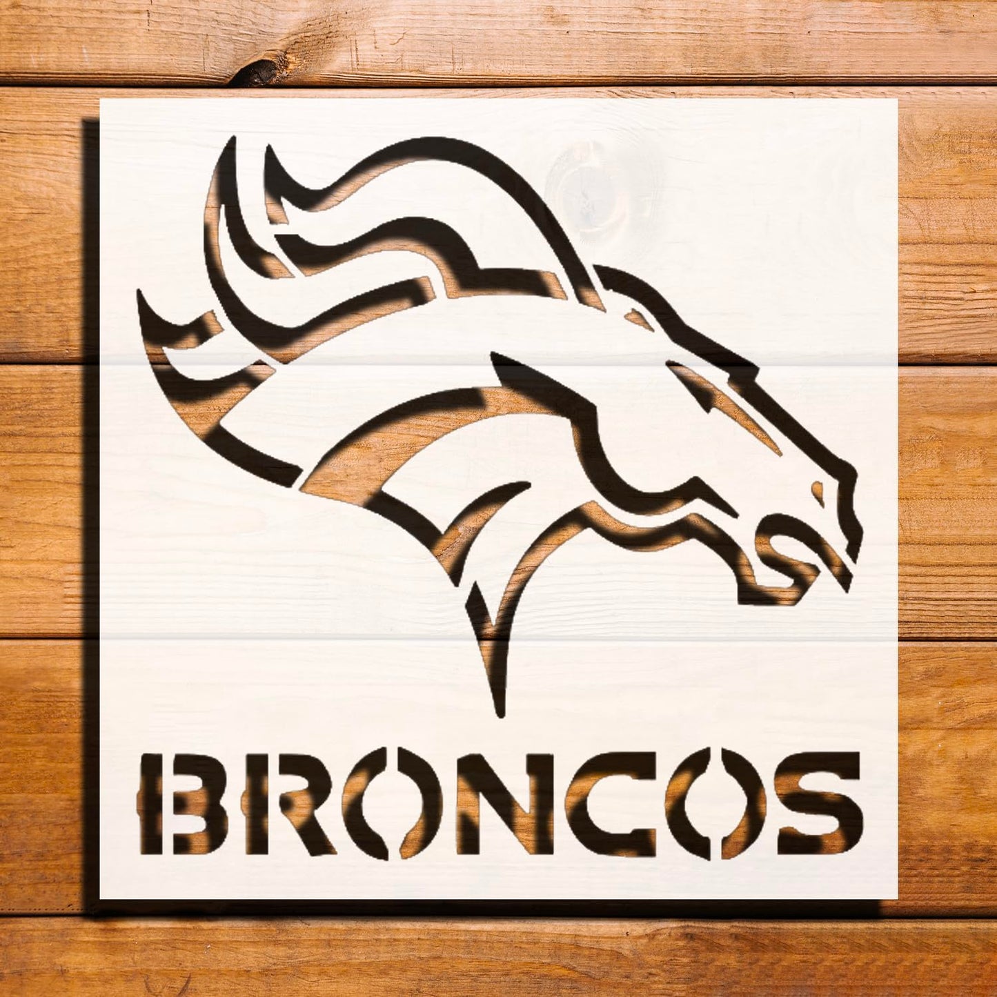 Horse Logo Stencil for Painting, Plastic Reusable 8x8 Inch – Ideal for Equestrian Crafts, Art reusable Mylar wall painting stencil