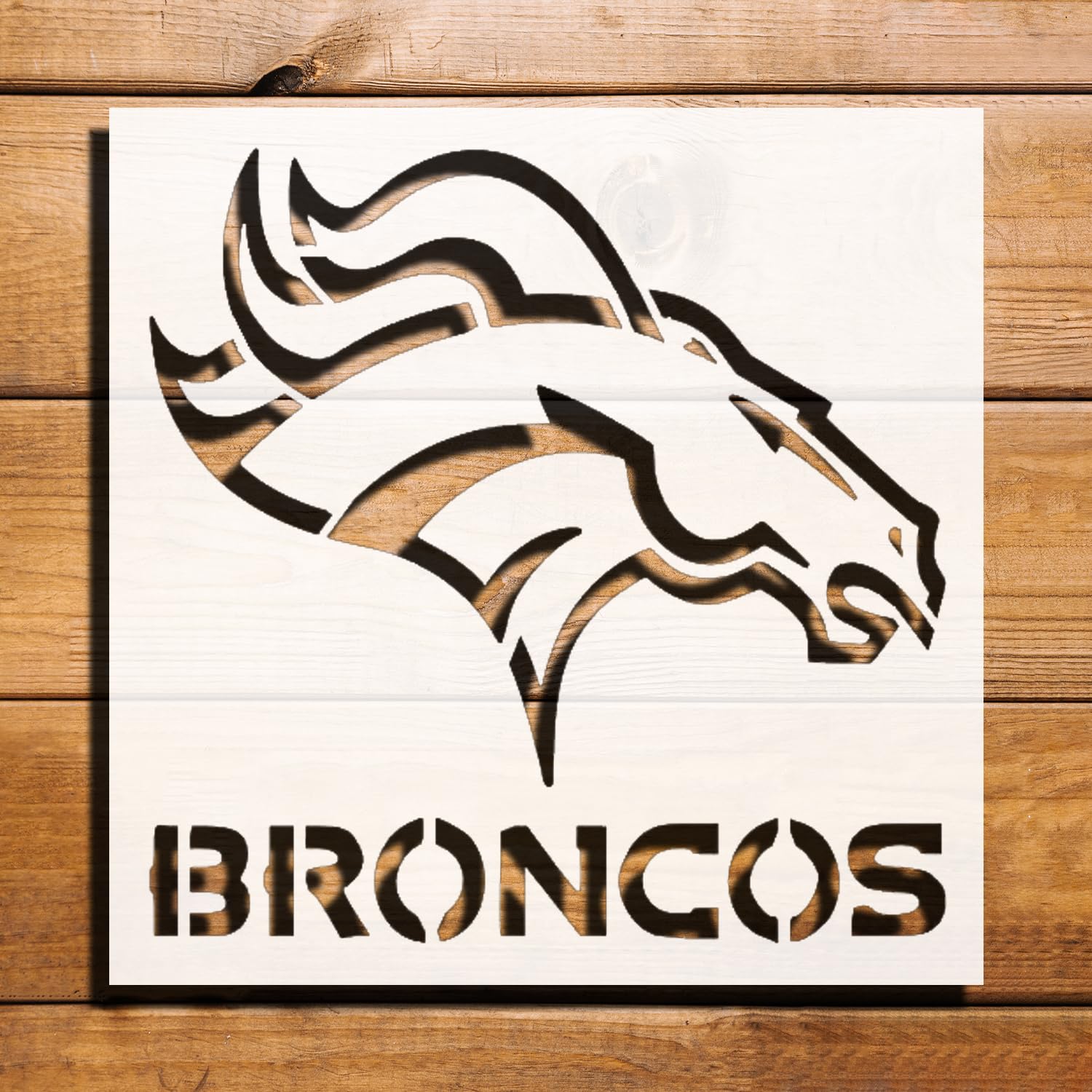 Horse Logo Stencil for Painting, Plastic Reusable 8x8 Inch – Ideal for Equestrian Crafts, Art reusable Mylar wall painting stencil