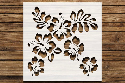 Beautiful Floral Pattern Stencil for Painting, Plastic Reusable 5.5x5.5 Inch – Perfect for DIY reusable Mylar wall painting stencil