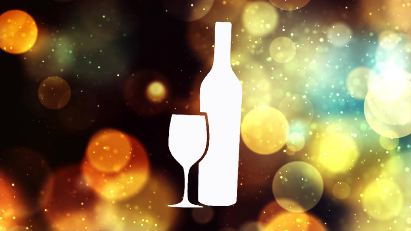 Wine Bottle & Glass Stencil - Reusable Custom Cut Template for Airbrush, Painting &, 4 x 10 Inch stencil photo 3