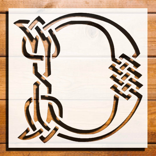 [20Pcs Set] Celtic Initial D Stencil for Painting, Plastic Reusable 8x8 inch – Perfect for DIY reusable Mylar wall painting stencil