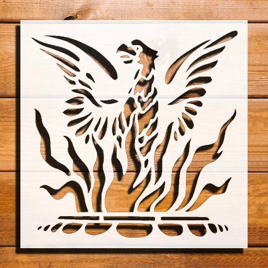 Mythical Creature Stencil for Painting, Plastic Reusable 5.5" x 5.5" - Ideal for Arts and Crafts reusable Mylar wall painting stencil