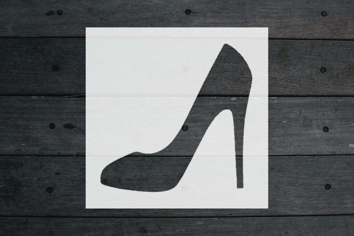 High Heel Stencil, Reusable, Precision-Cut Mylar, 4-Inch, Perfect for Fashion-Themed Crafts and stencil photo 5