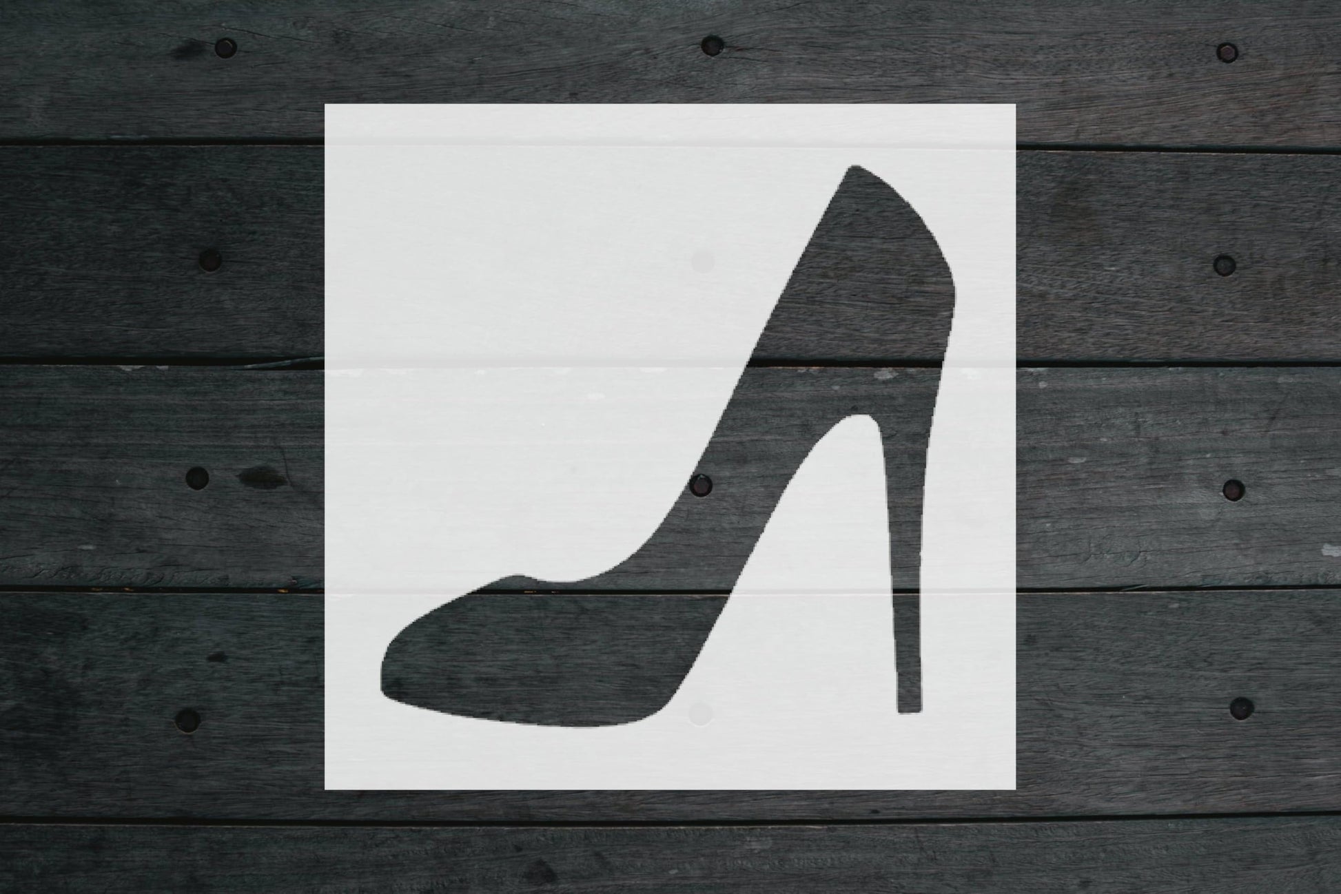 High Heel Stencil, Reusable, Precision-Cut Mylar, 4-Inch, Perfect for Fashion-Themed Crafts and stencil photo 5