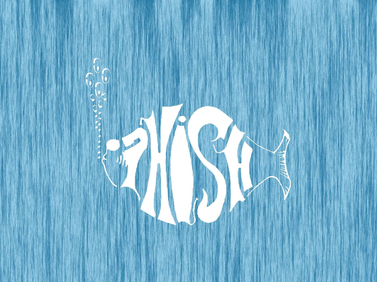 Phish Band Logo Stencil, Reusable Template, 5x6 Inch, Music Fan Art and Craft Tool, White stencil photo 4