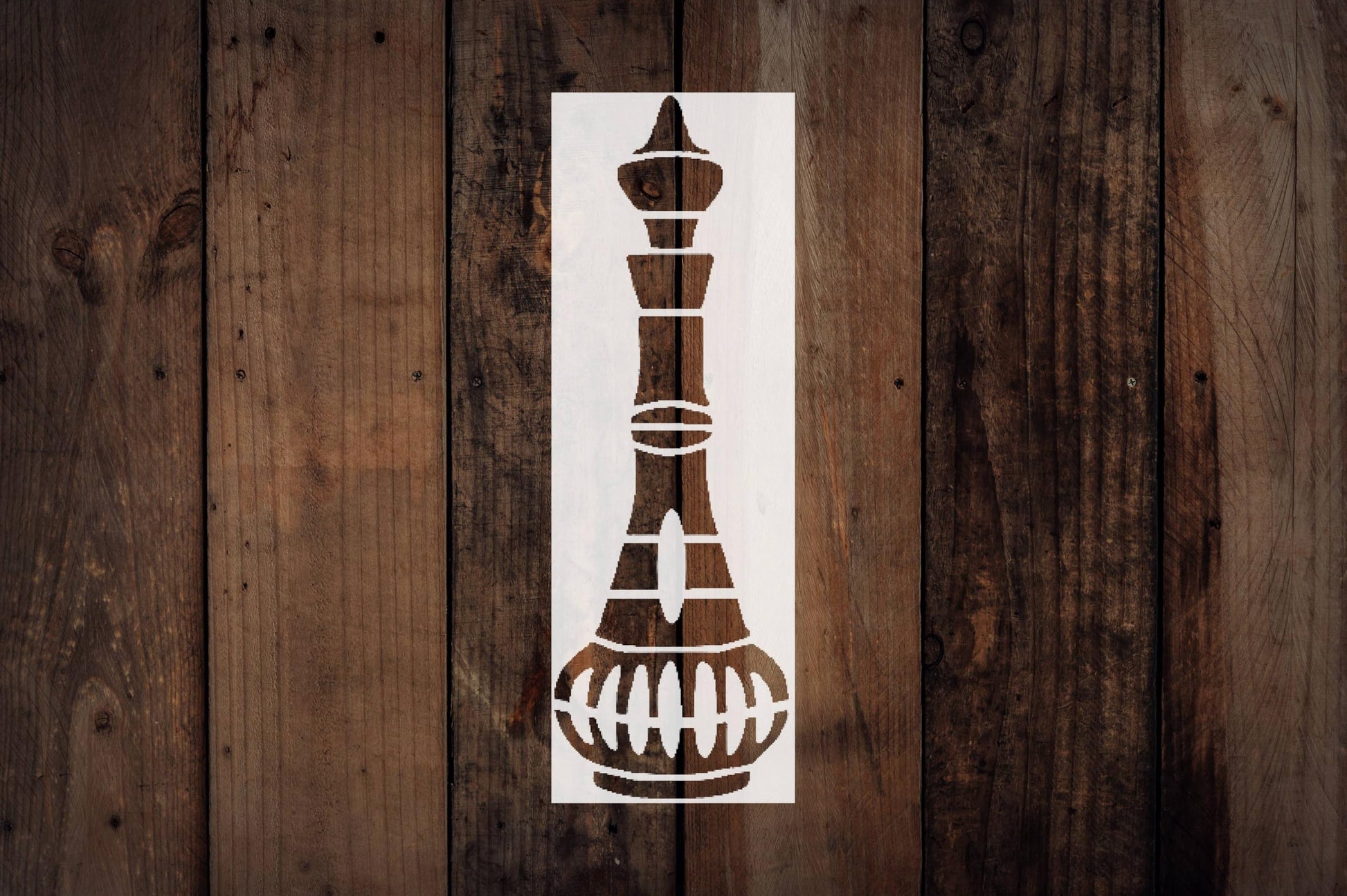 Jeannie Bottle Stencil, Reusable Plastic Template, 3x8 Inch, Durable for Fantasy Crafts and Home reusable Mylar wall painting stencil