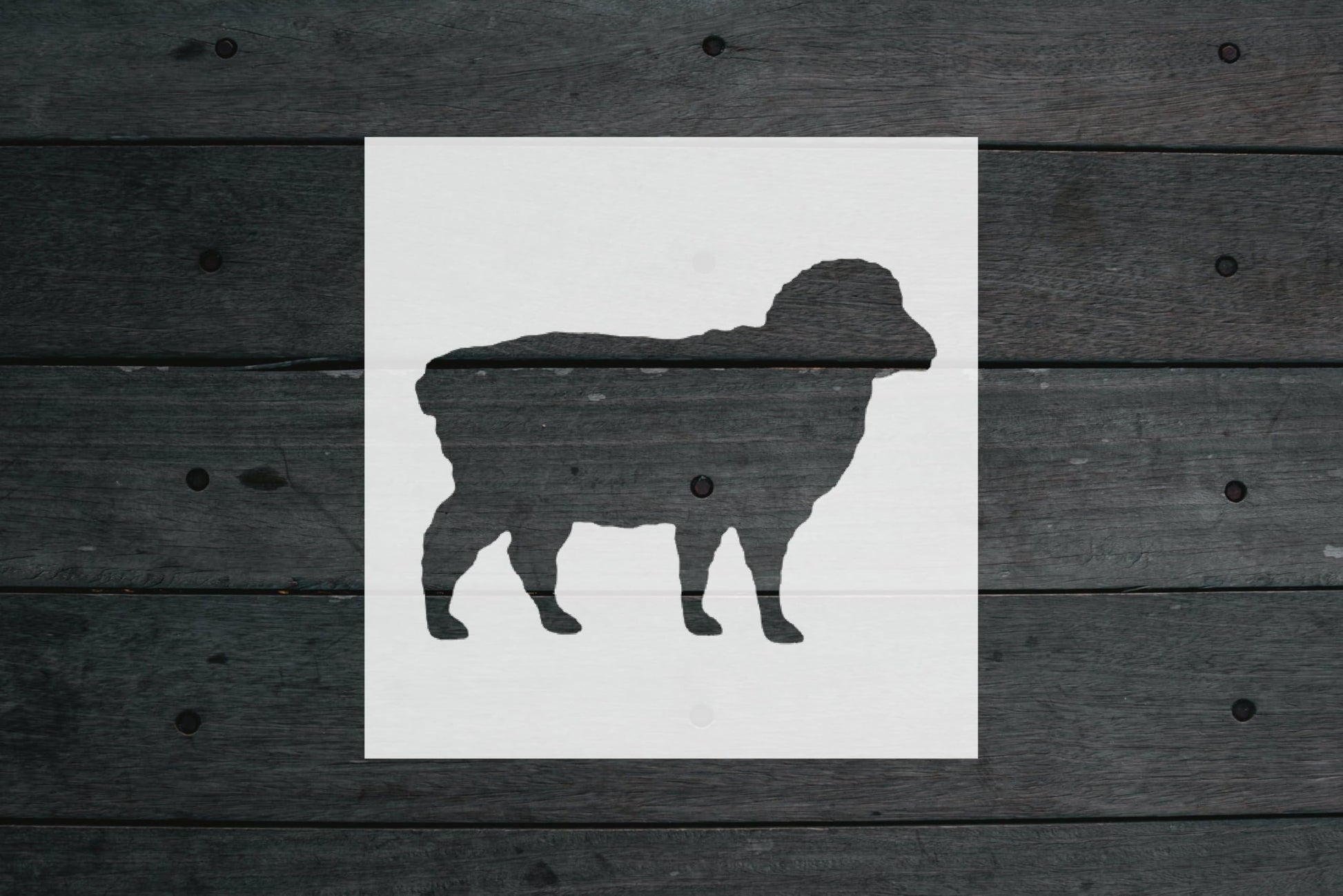 Sheep Stencil for Painting, 4-Inch, Reusable Plastic, Farm Animal Crafting and Home Decor, DIY stencil photo 5