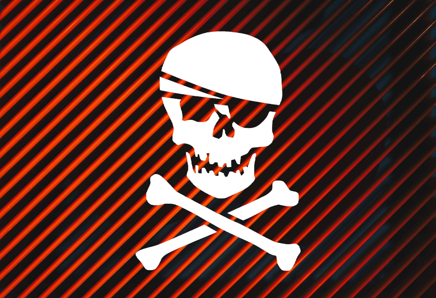 Pirate Skull & Crossbones Reusable Large Stencil 13x19 Inches Mylar, for Party Decorations and stencil photo 3