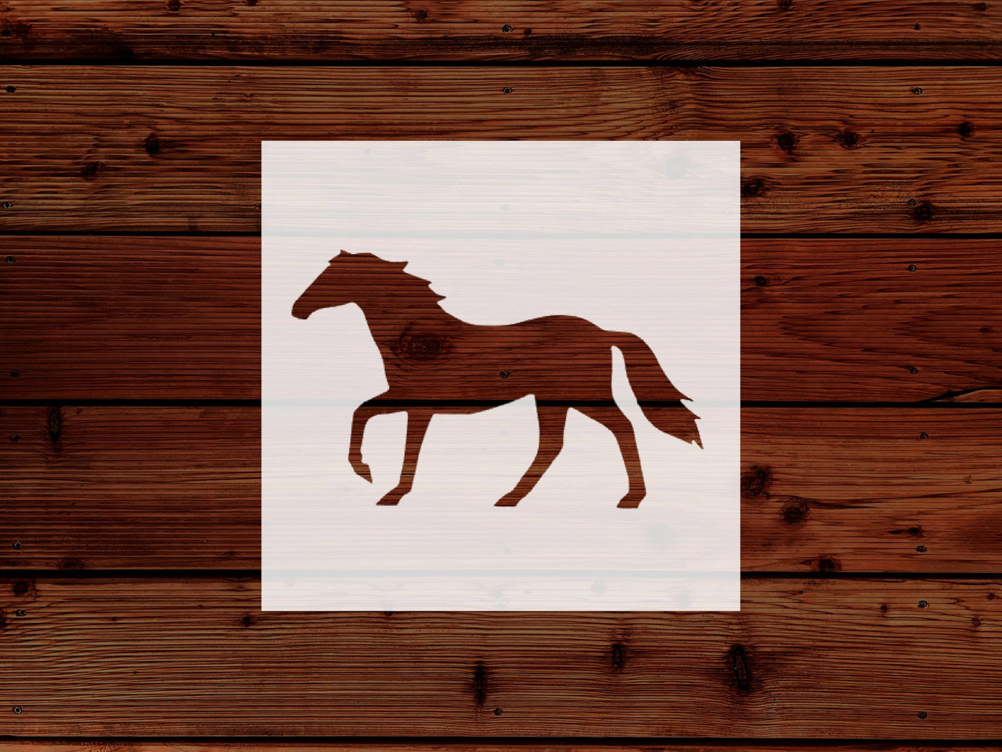 Horse Stencil, Reusable, Durable Mylar, 4-Inch, Perfect for Equestrian-Themed Crafts and Home stencil photo 5