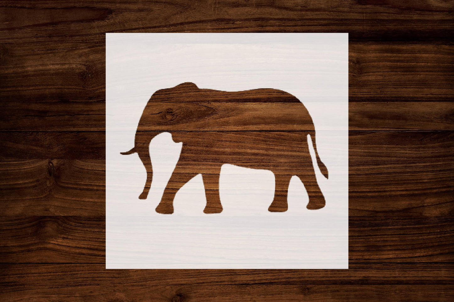 Elephant Stencil, Reusable, Durable Mylar, 4-Inch, Perfect for Wildlife-Themed Crafts and Nursery stencil photo 2