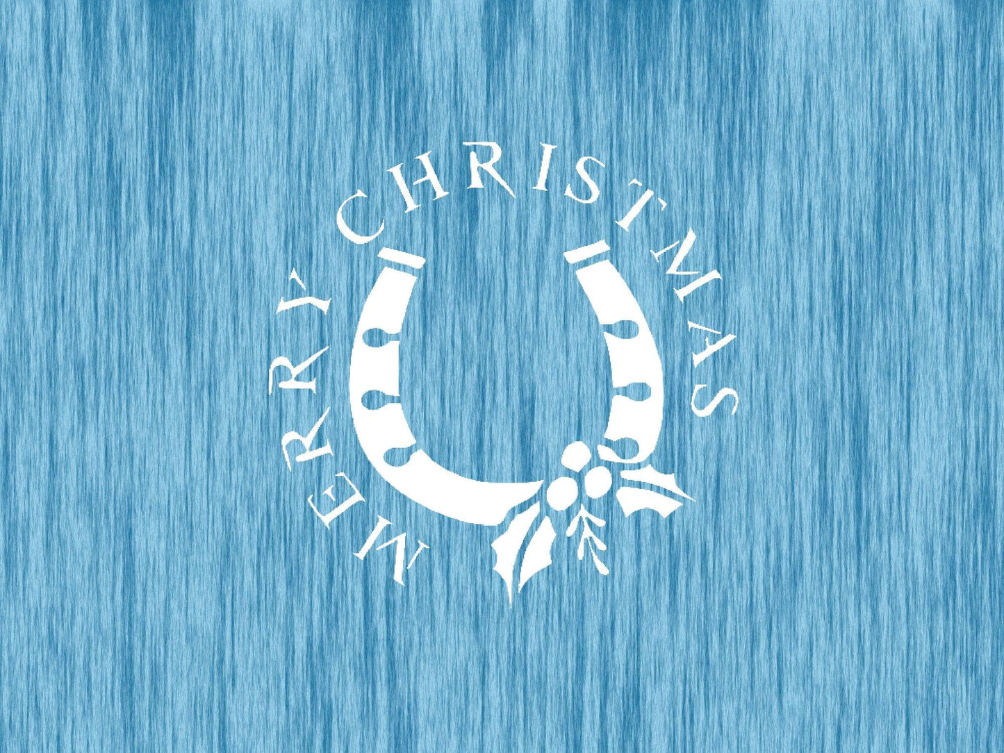 Christmas Horseshoe Stencil, 5.5x5.5 Inch, Reusable Plastic, Holiday Crafting and Home Decor stencil photo 4