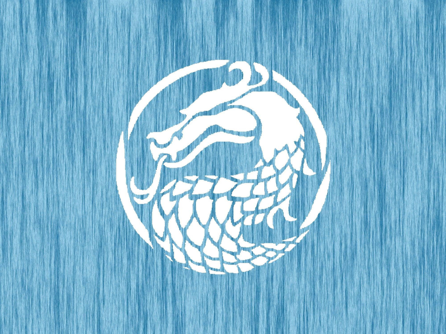 Dragon Stencil, Reusable Plastic Template, 5.5x5.5 Inch, Gaming Crafts Accessory, White stencil photo 4