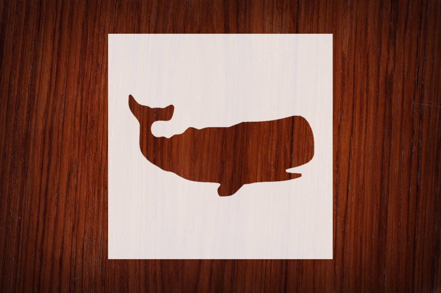 Whale Stencil, Reusable Mylar, 4-Inch, Perfect for Ocean-Themed Crafts and Educational Projects reusable Mylar wall painting stencil