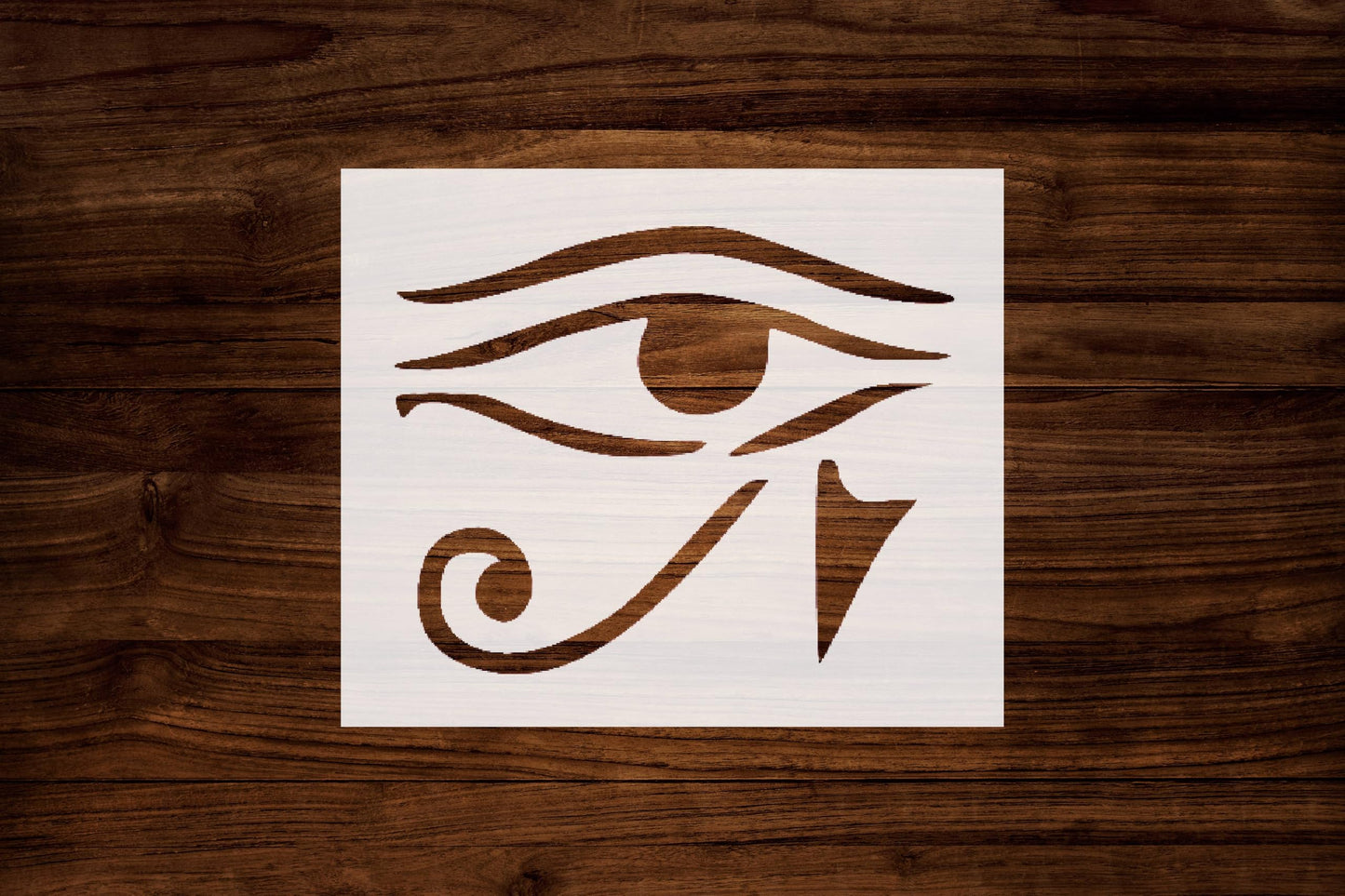 Eye of Amun-Ra Egyptian Stencil, Reusable Plastic Template, 7x8.75 Inch, Durable for Historical stencil photo 2