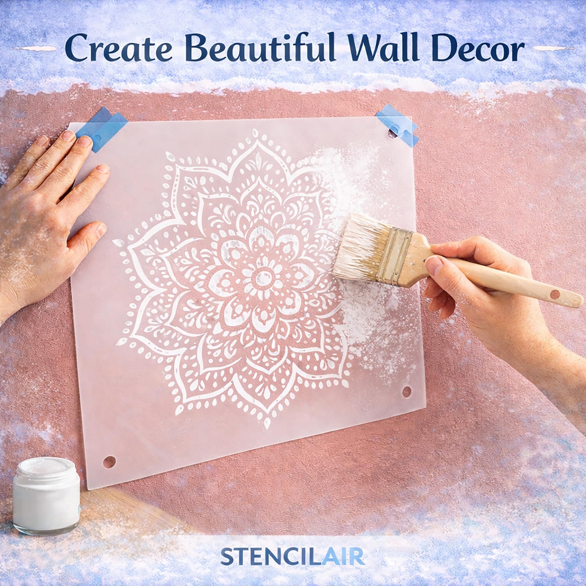 Eagle Wall Stencil 9 x 12 in – Reusable Mylar Painting Template for Decorative Wall Art and DIY stencil photo 6