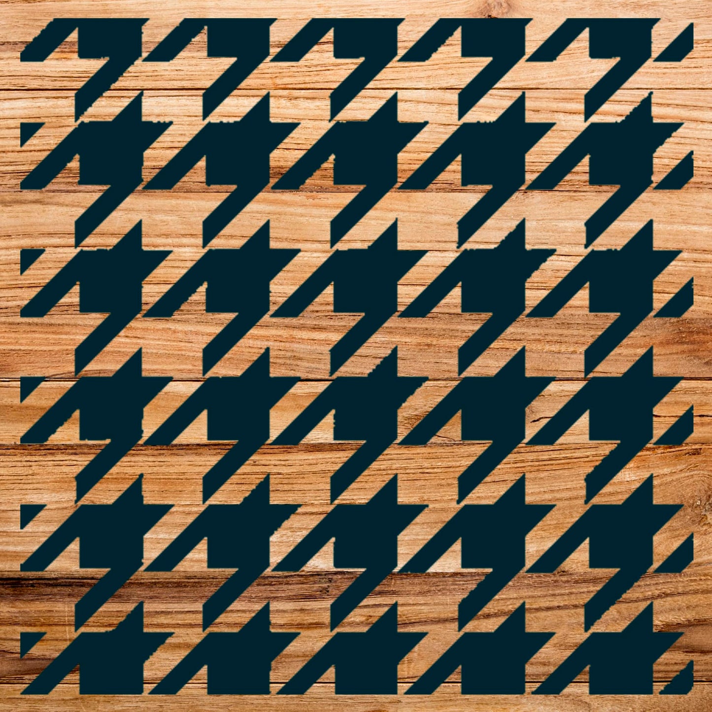 Houndstooth Stencil Pattern for Walls and Crafts, Reusable Mylar Template, Classic, 8.5 x 8.5 Inch stencil photo 2