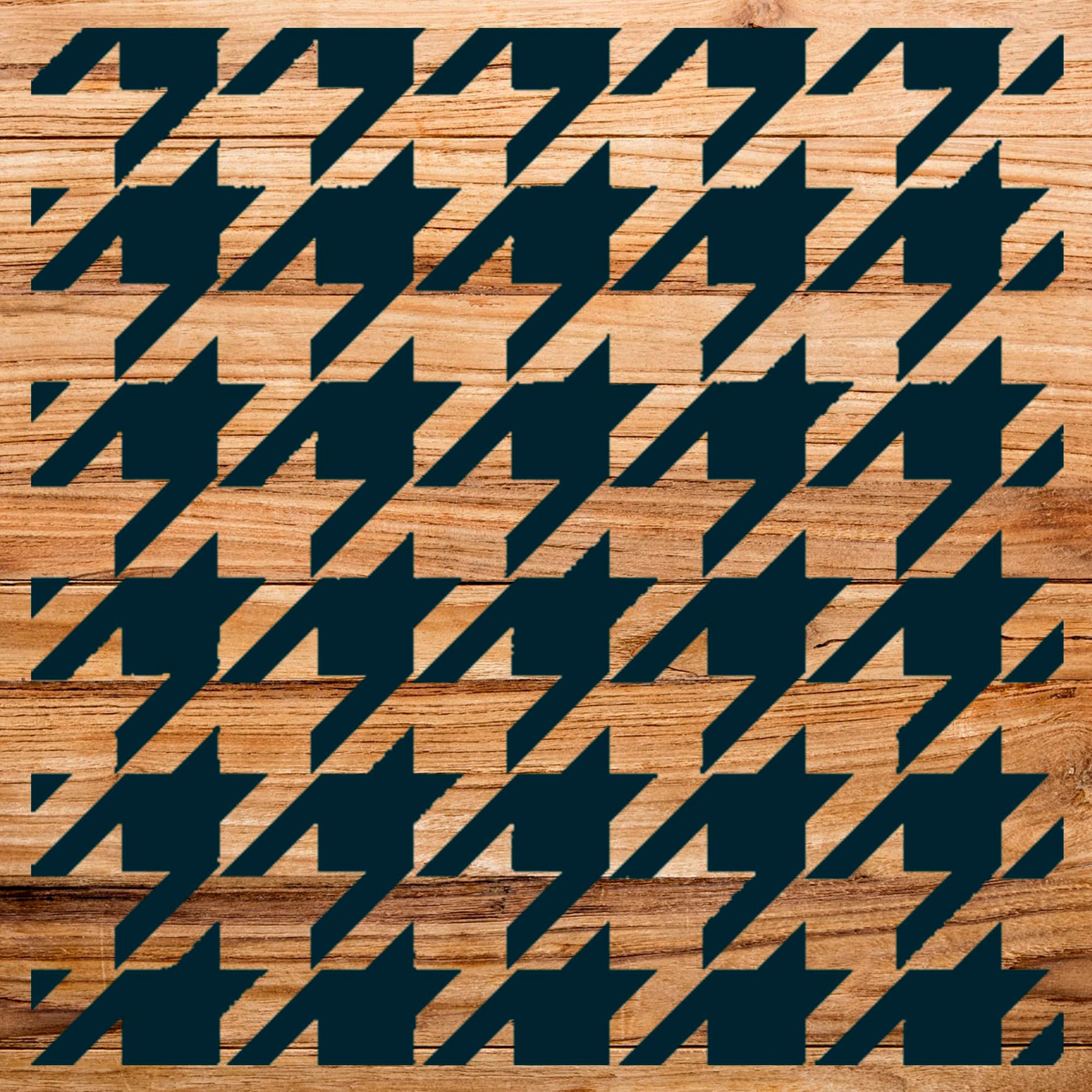 Houndstooth Stencil Pattern for Walls and Crafts, Reusable Mylar Template, Classic, 8.5 x 8.5 Inch stencil photo 2
