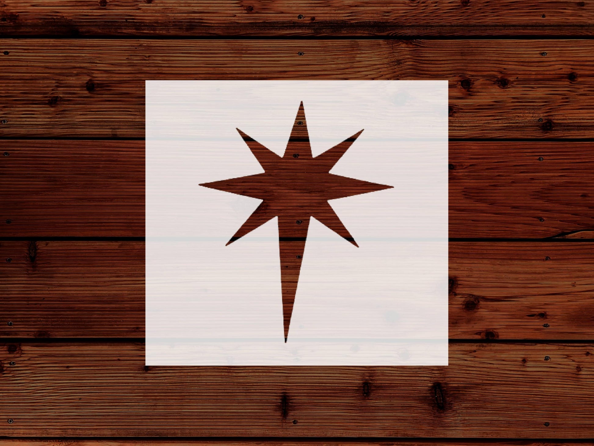 North Star Stencil for Painting, 4-Inch, Reusable Plastic, Navigational Crafting and Home Decor stencil photo 5