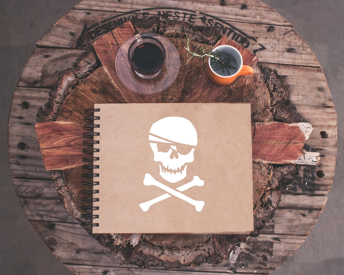 Pirate Skull & Crossbones Reusable Large Stencil 13x19 Inches Mylar, for Party Decorations and stencil photo 4