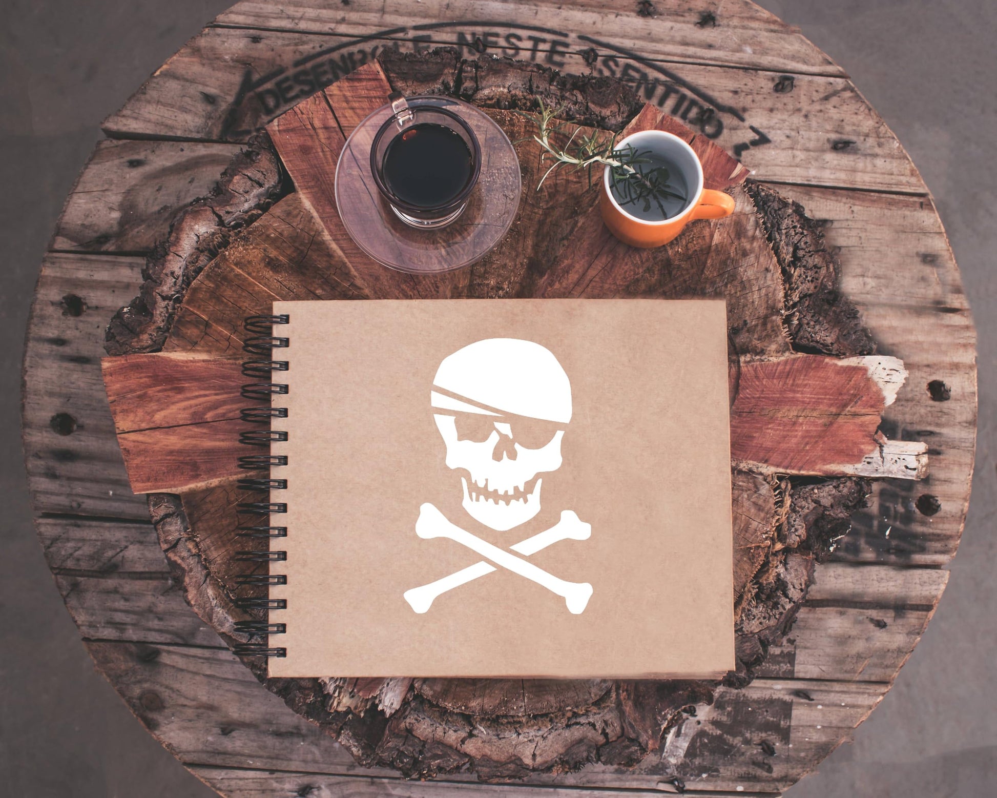 Pirate Skull & Crossbones Reusable Large Stencil 13x19 Inches Mylar, for Party Decorations and stencil photo 4