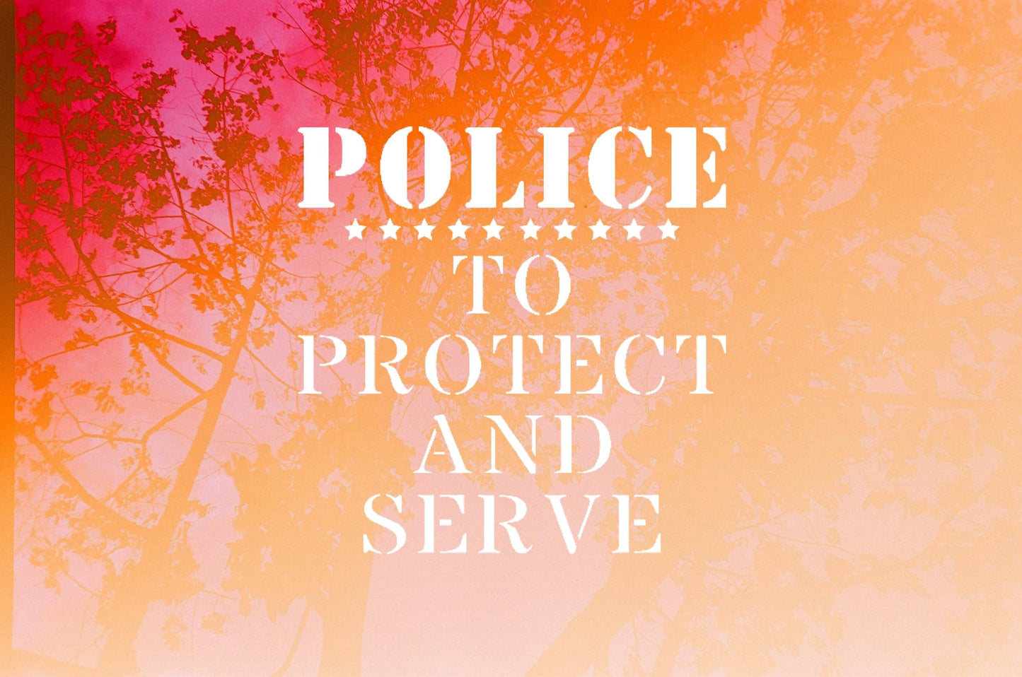 Police Protect & Serve Stencil, Reusable, Precision Cut Mylar, 5.5x5.5 Inches, Ideal for Crafting stencil photo 4