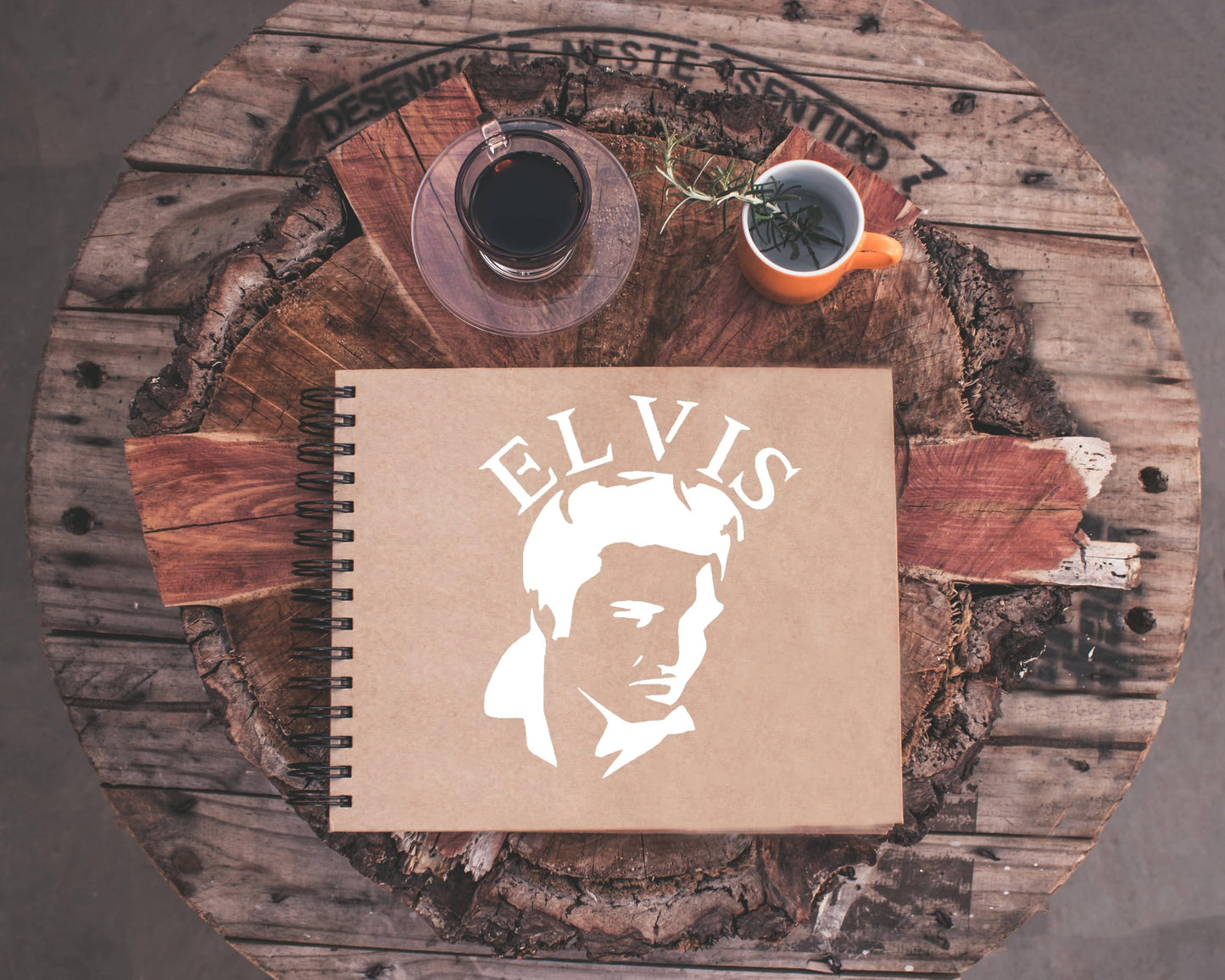 Elvis Stencil, Reusable Mylar 5x6 Inches, Ideal for Music-Themed Crafts and Home Decor, White stencil photo 5