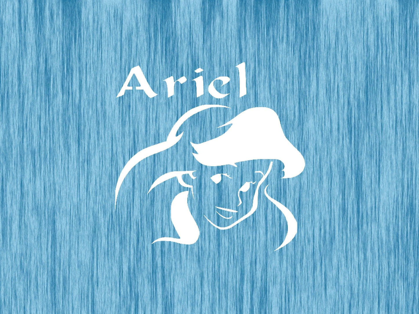 Princess Ariel Mermaid Stencil for Painting, Reusable Template, 5.5x5.5 Inch, Durable Plastic for stencil photo 3