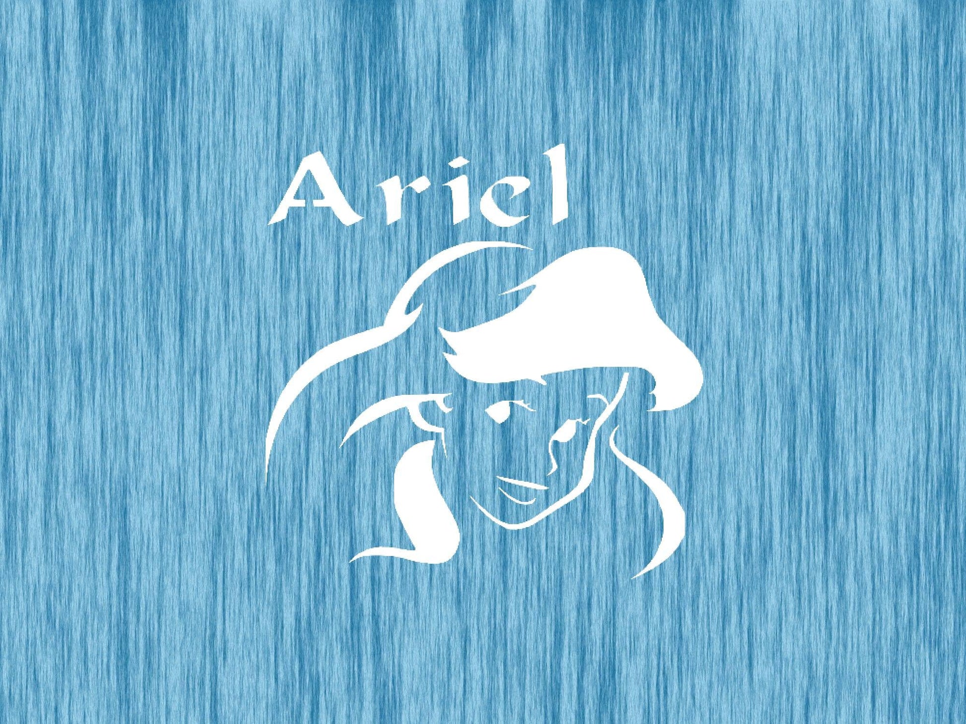 Princess Ariel Mermaid Stencil for Painting, Reusable Template, 5.5x5.5 Inch, Durable Plastic for stencil photo 3