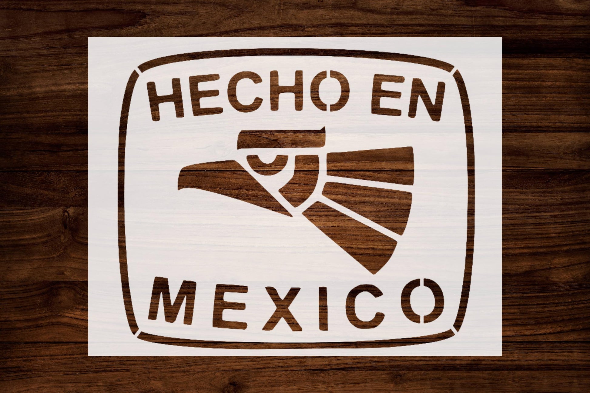 Mexico Eagle Aguila Stencil, Reusable Plastic Template, 8.5x11 Inch, Durable for Cultural Crafts stencil photo 6