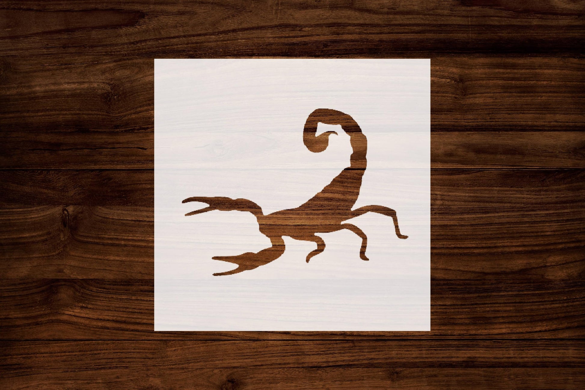 Scorpion Stencil, Reusable, Durable Mylar, 4-Inch, Perfect for Wildlife or Tattoo-Themed Crafts stencil photo 6