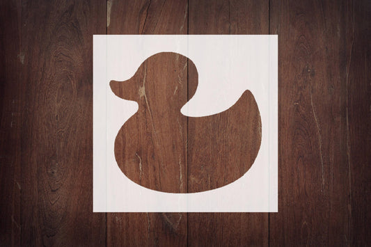 Rubber Duck Stencil, Reusable, Flexible Mylar, 4-Inch, Perfect for Kids' Crafts and Bath Time reusable Mylar wall painting stencil