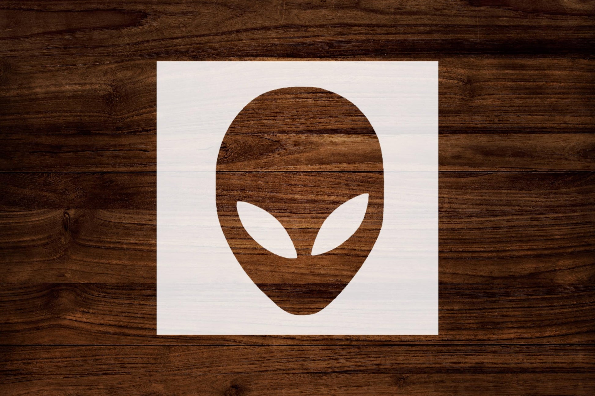 Alien Stencil, Reusable, Precision-Cut Mylar, 4-Inch, Ideal for Space-Themed Crafts and Party stencil photo 2
