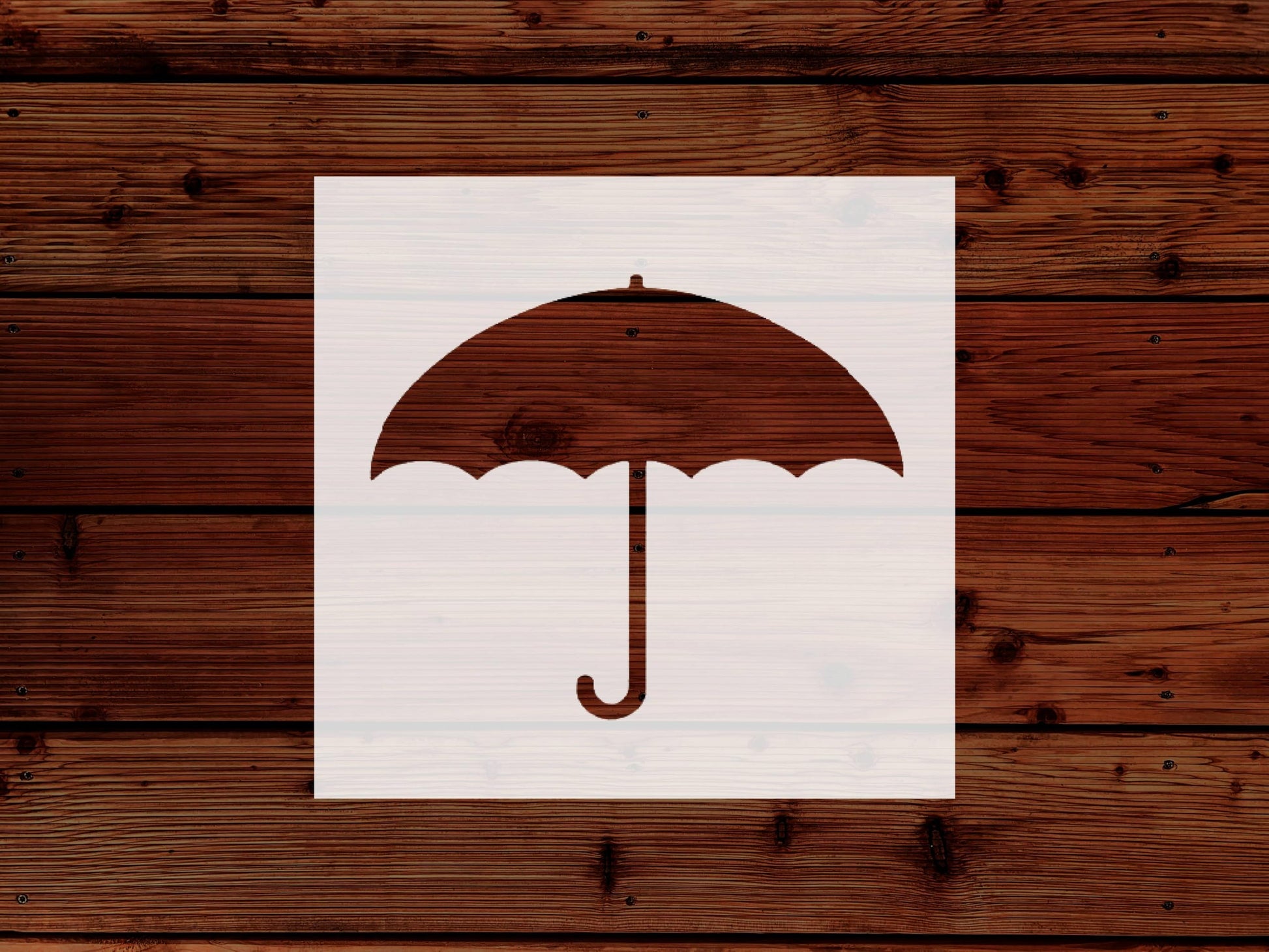 Umbrella Stencil, 4-Inch, Reusable Plastic, Rain-Themed Crafting and Home Decor, DIY Weather stencil photo 5