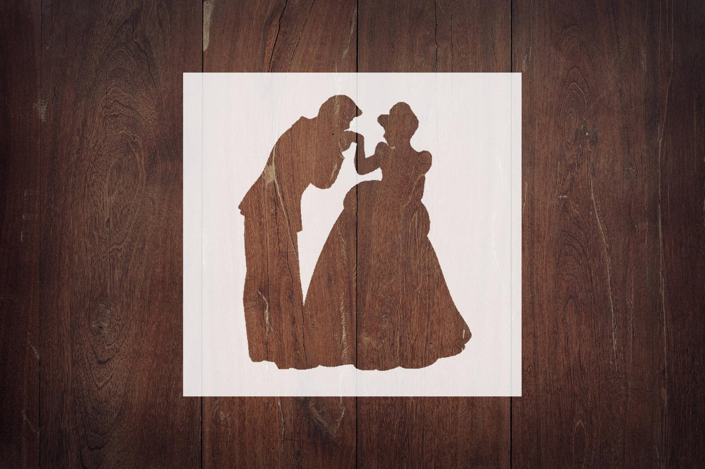 Cinderella and Prince Stencil Set, 4-Inch, Reusable Plastic, Crafting and Scrapbooking, DIY Home reusable Mylar wall painting stencil