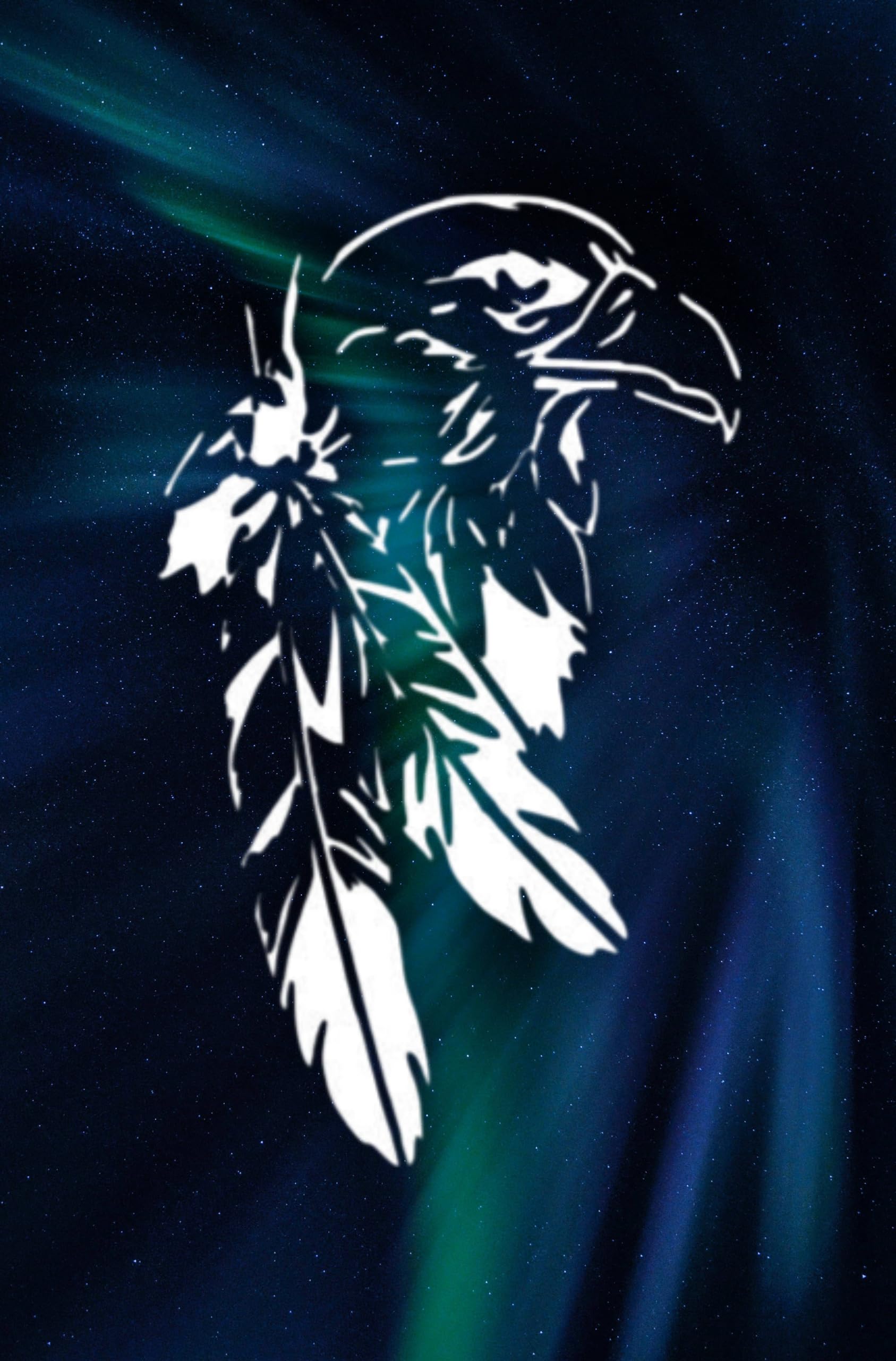 Custom Eagle Feather & Tree Stencil 5" x 8" - Nature-Inspired Design for Artistic Crafts stencil photo 2