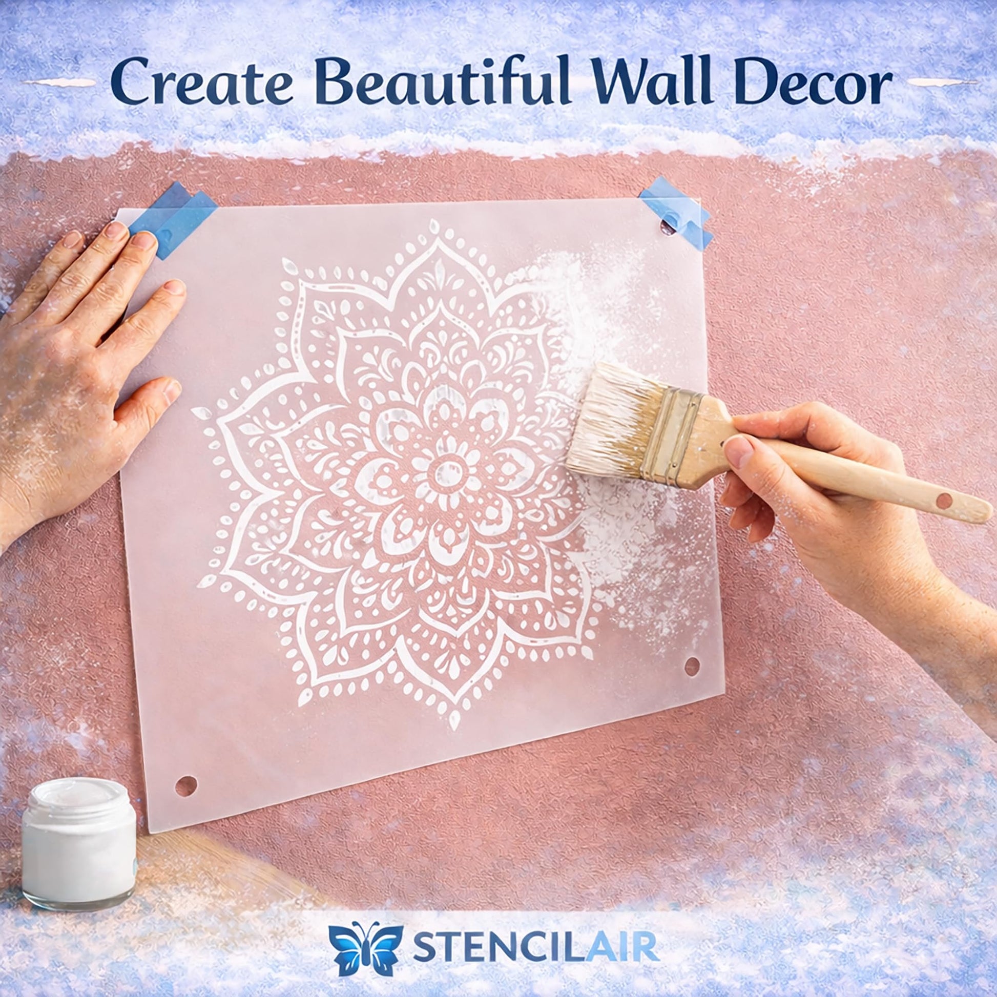 Christmas Tree Stencil for Painting, Reusable Mylar Plastic Template, 12 x 8 Inch Craft Stencil stencil photo 8