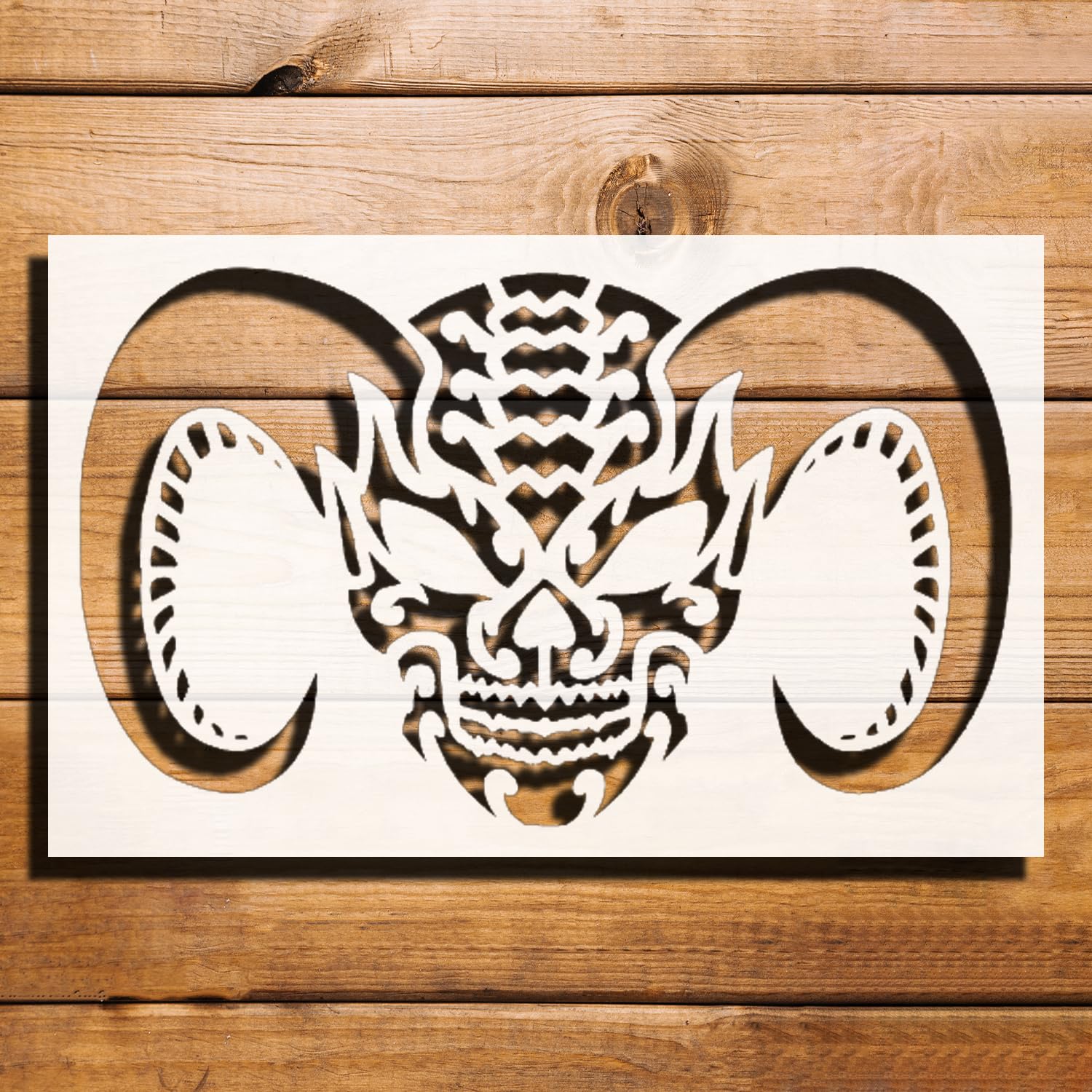 [20Pcs Set] Demon Stencil for Painting - Plastic Reusable 8" L x 5" W reusable Mylar wall painting stencil