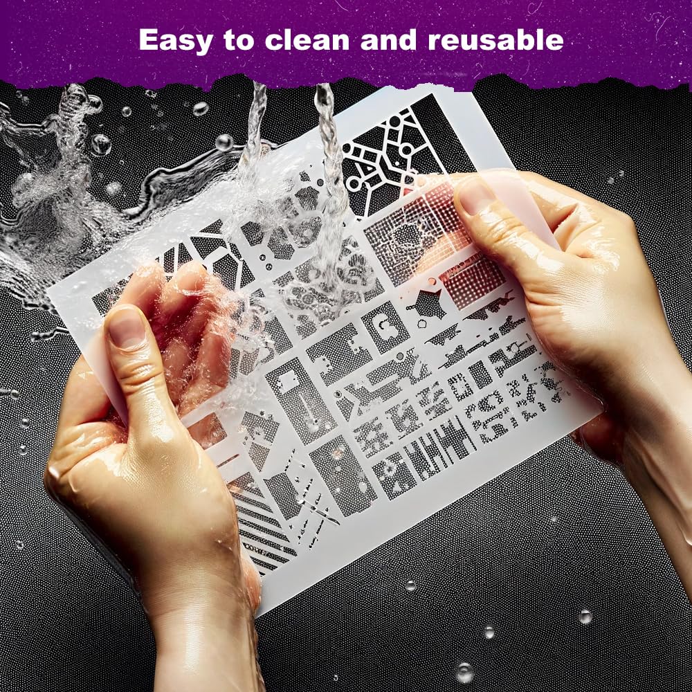 Fantastic Dragon Stencil for Painting – 5.5 x 5.5 Inches, Reusable Mylar Plastic, Ideal for Wood stencil photo 4