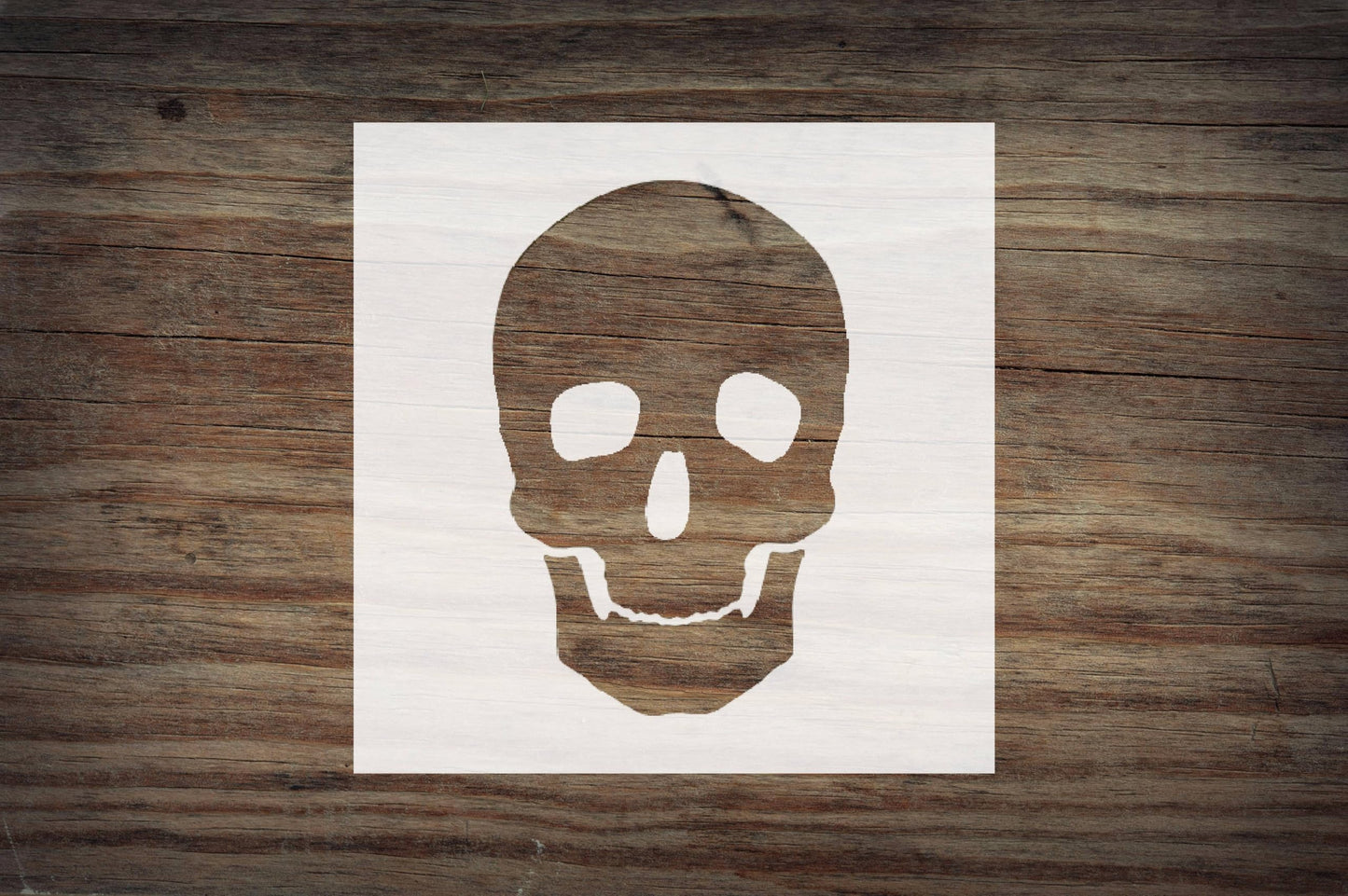 Skull Stencil, Reusable, Precision-Cut Mylar, 4-Inch, Perfect for Halloween Decor and Edgy Art stencil photo 4
