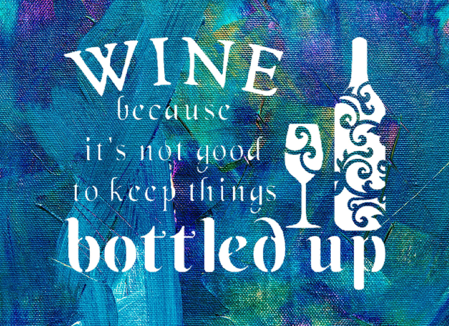 Wine Bottled Up Stencil, Reusable, Durable Plastic, 8x10 Inches, for DIY Crafts and Home Decor stencil photo 4