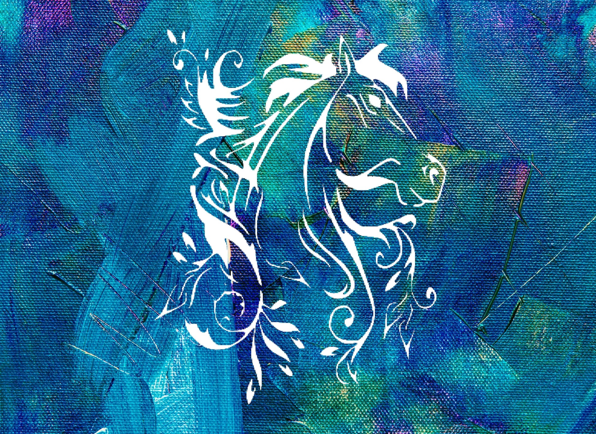 Horse Stencil, Reusable Plastic Template, 8x10 Inch, Durable for Equestrian Crafts and Farmhouse stencil photo 5