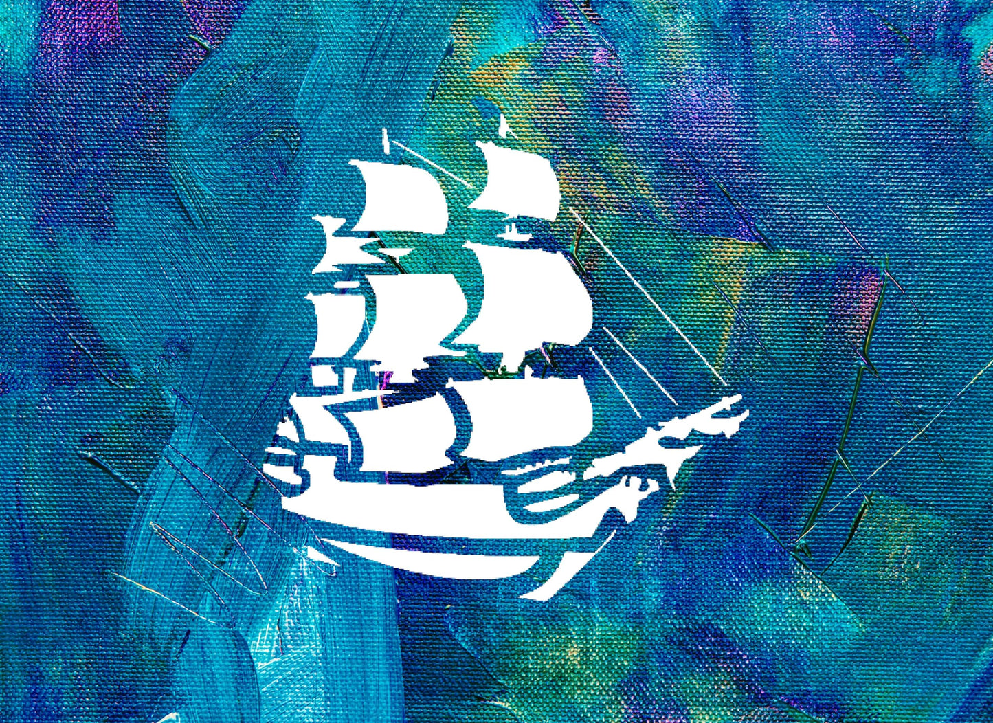 Pirate Ship Stencil, Reusable Plastic Template, 3x3 Inch, Durable for Nautical Crafts and Party stencil photo 4