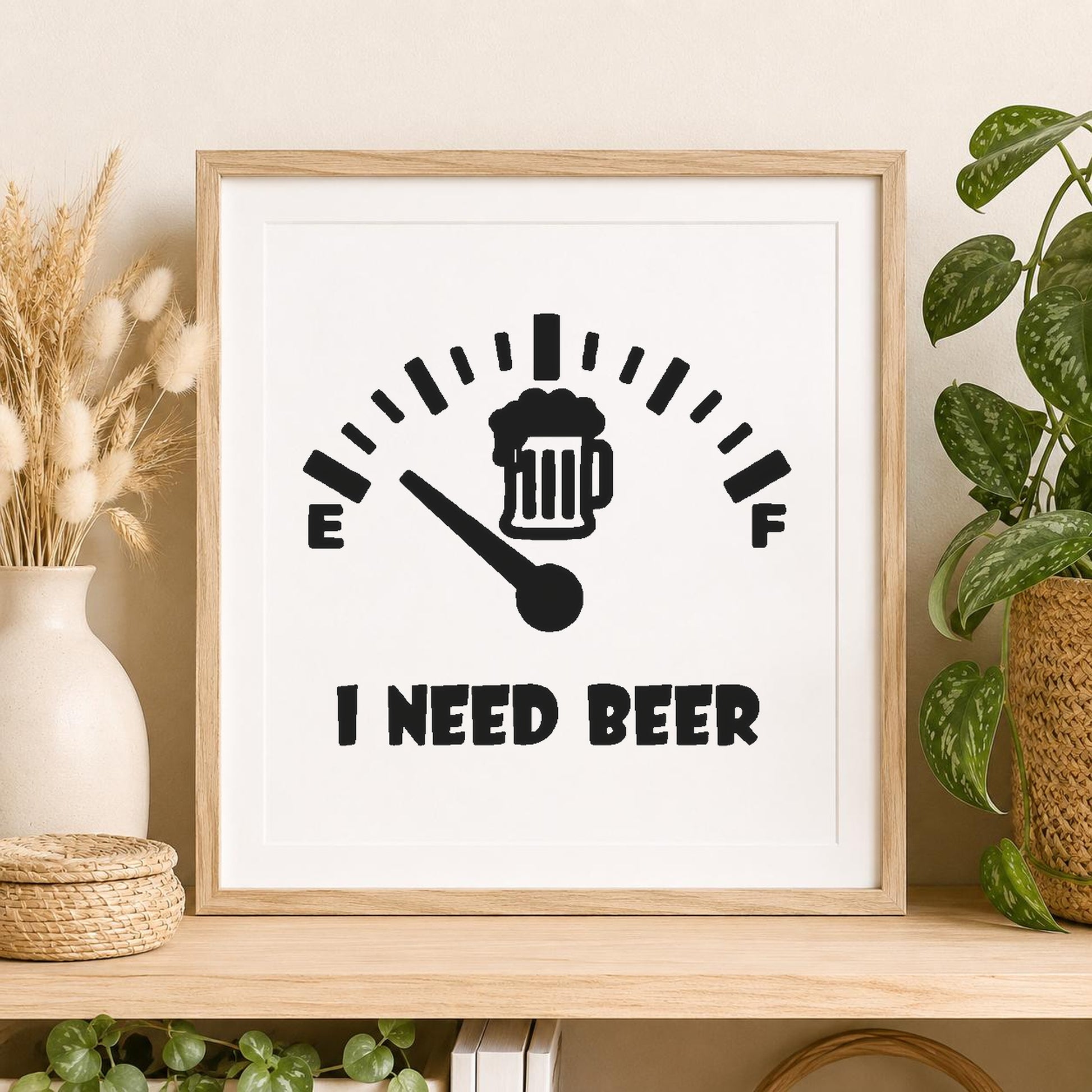 Beer Mug On Fuel Gauge Needle stencil photo 2